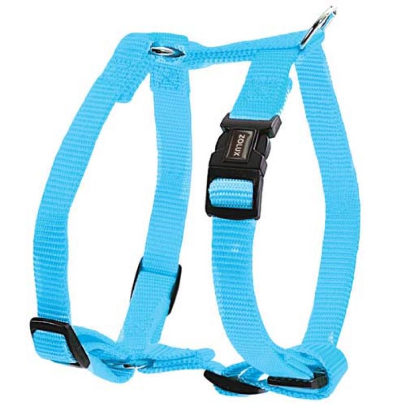 Zolux nastavitelný postroj s bočním zapínáním modrý 4CM (krk 64-102cm / hruď 6 Zolux