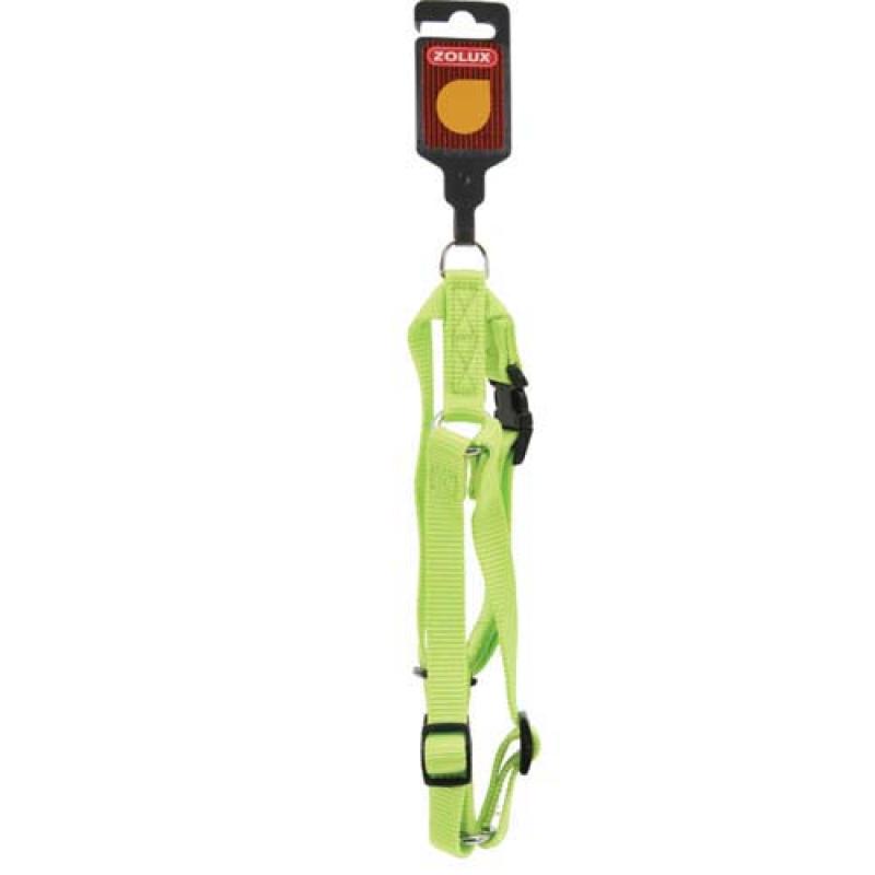 Zolux nastavitelný postroj s bočním zapínáním zelený 4CM (krk 64-102cm / hruď Zolux