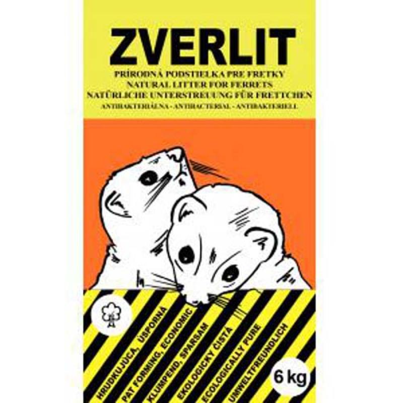 Zverlit hnědý 0-4mm 6kg extra jemný pro fretky bez vůně Zverlit