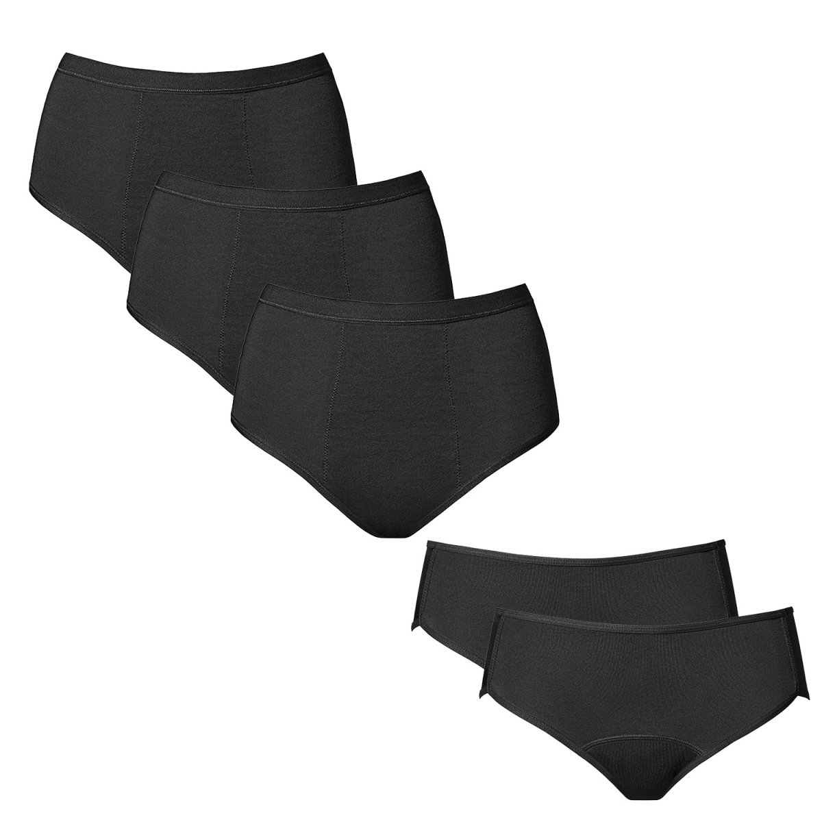 love Luna 5PACK Menstruační kalhotky Normální menstruace (LOVE208) XL Love Luna