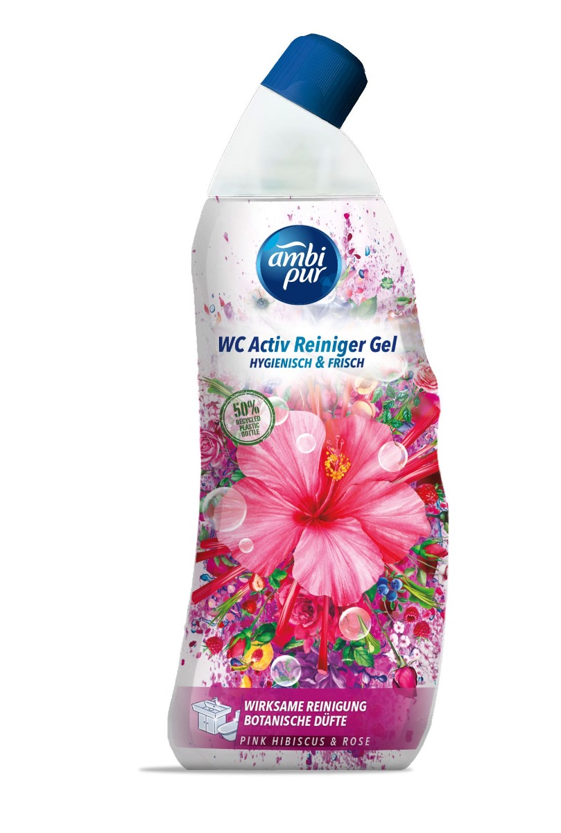 Ambi Pur WC Active gel ibišek & růže 750 ml Ambi Pur