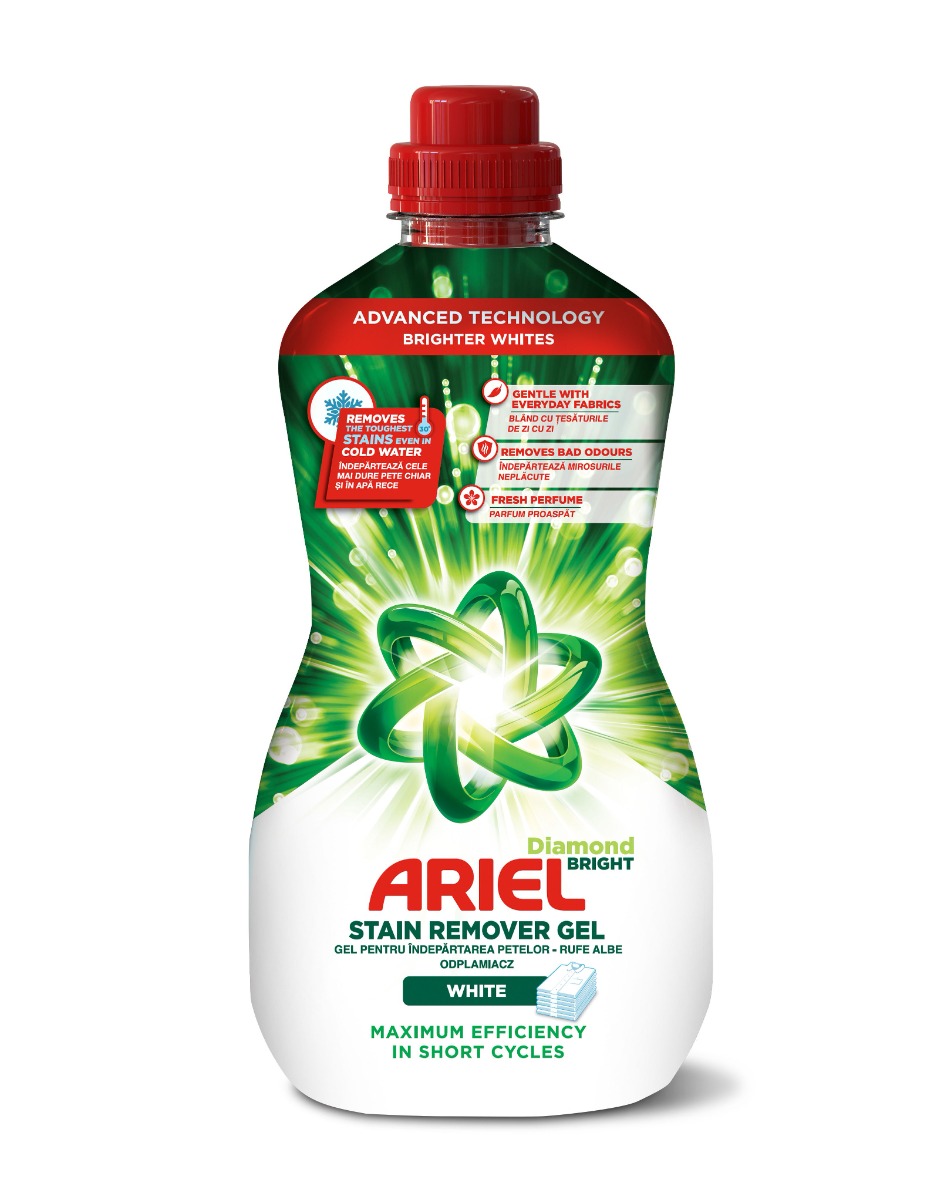 Ariel Odstraňovač skvrn na bílé prádlo gel 950 ml Ariel
