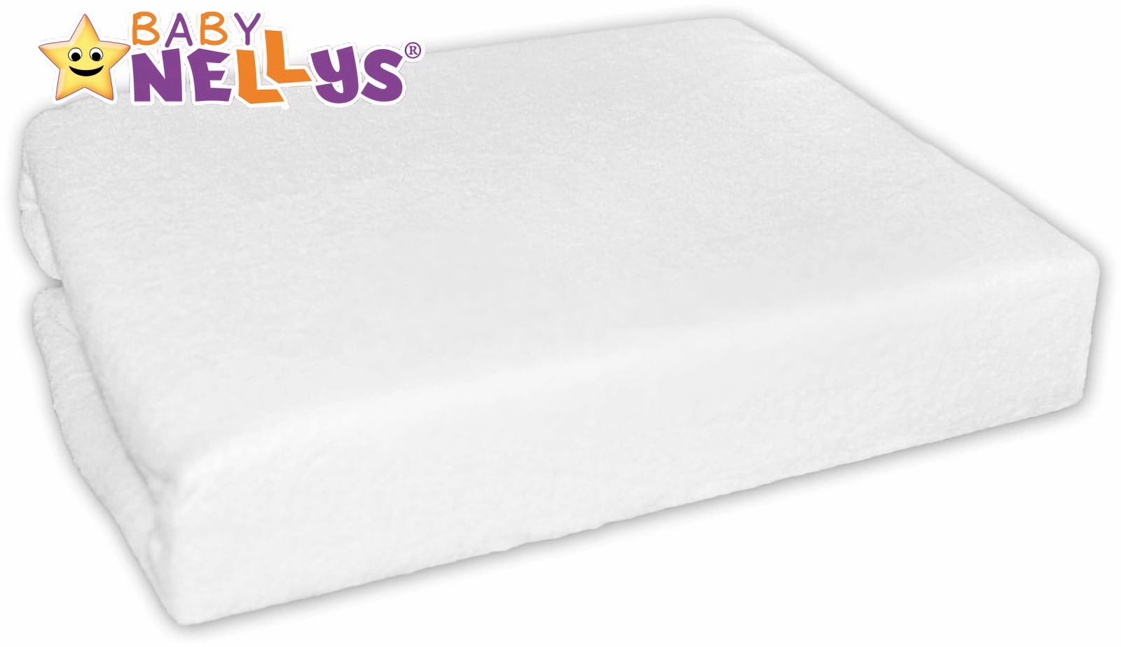 Baby Nellys jersey prostěradlo 90 x 90 cm - bílé Baby Nellys