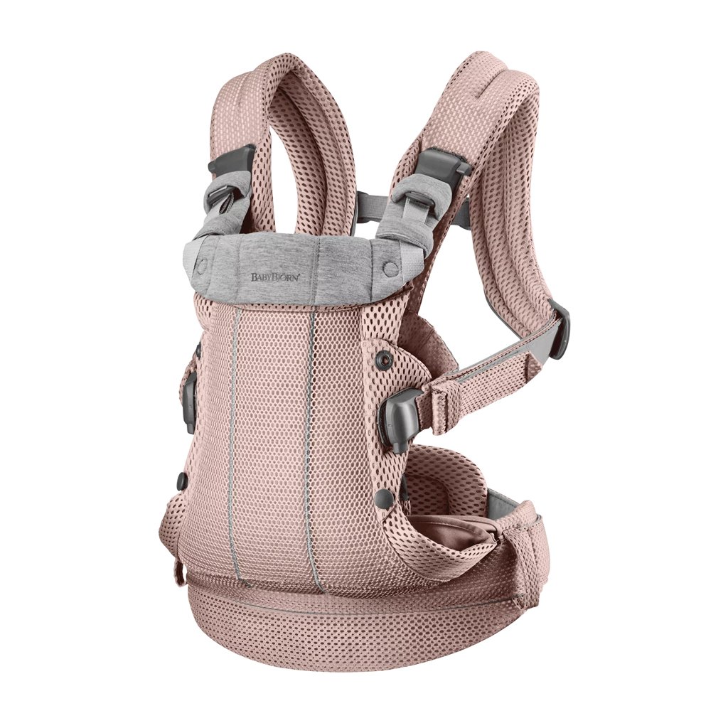 BabyBjörn Nosítko Harmony Dusty pink 3D mesh