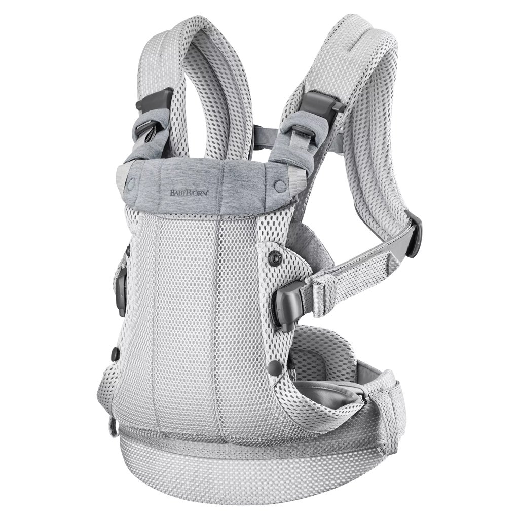 BabyBjörn Nosítko Harmony Silver 3D mesh