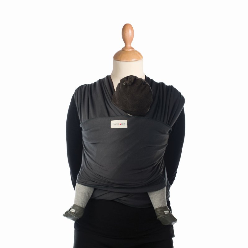 Babylonia nosítko TRICOT-SLEN ORGANIC Dark Grey Babylonia