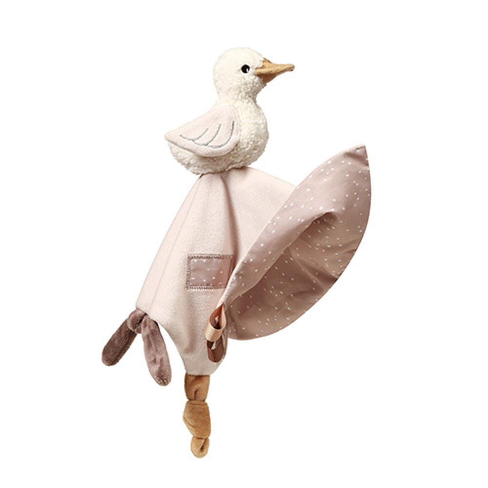 Babyono Plyšová hračka/přítulníček GOOSE ZOE držákem na dudlík