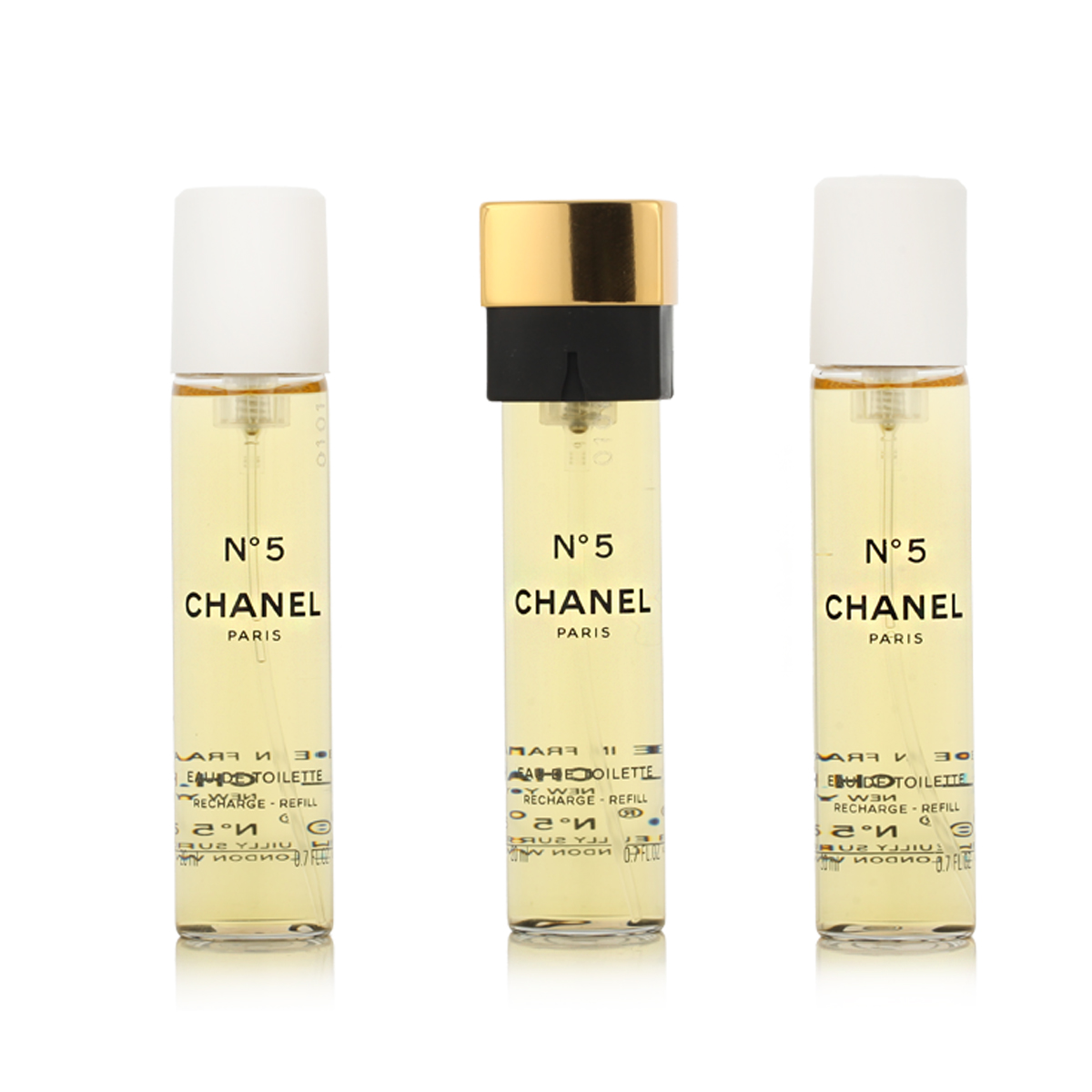 Chanel No 5 EDT 3 x 20 ml náplň do kapesního spreje W CHANEL