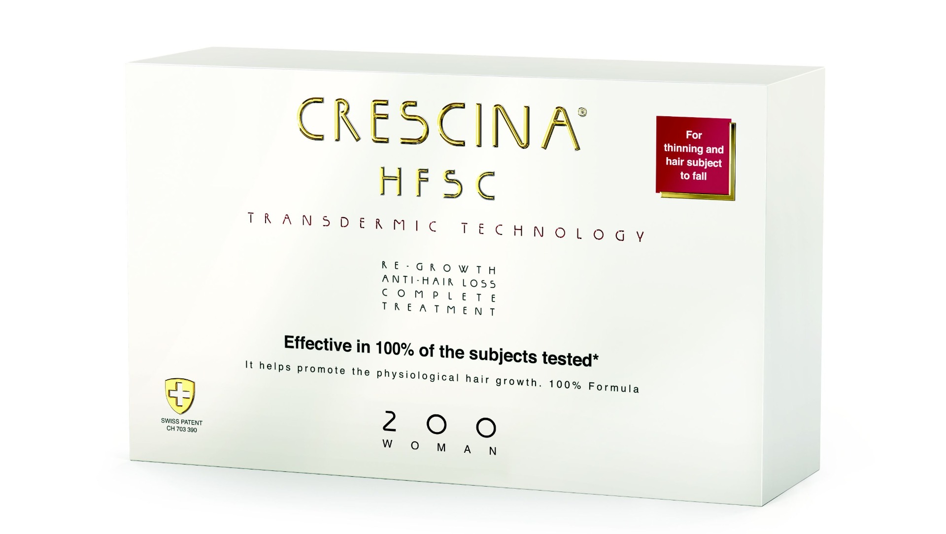 Crescina Transdermic péče na podporu růstu vlasů a proti vypadávání pro ženy ampule 20x3