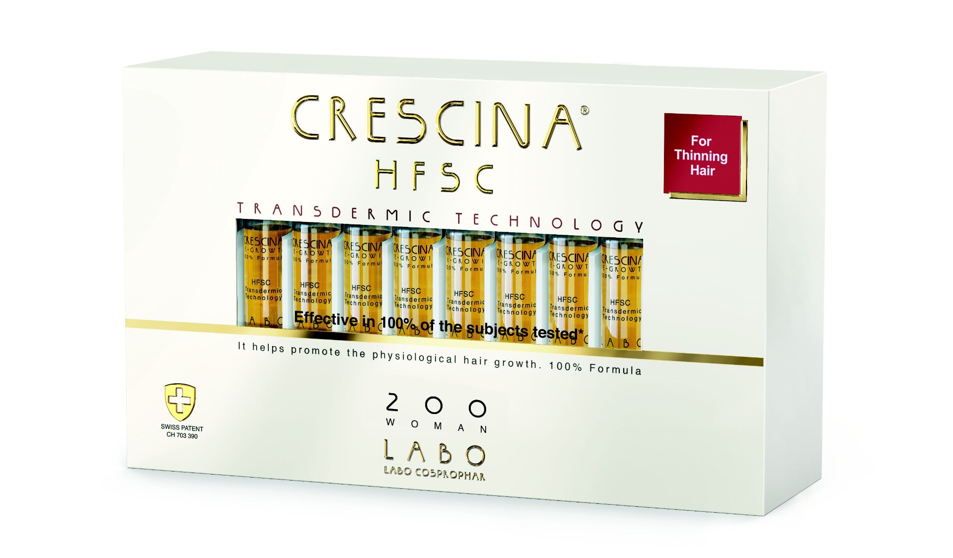 Crescina Transdermic péče na podporu růstu vlasů pro ženy ampule 20x3