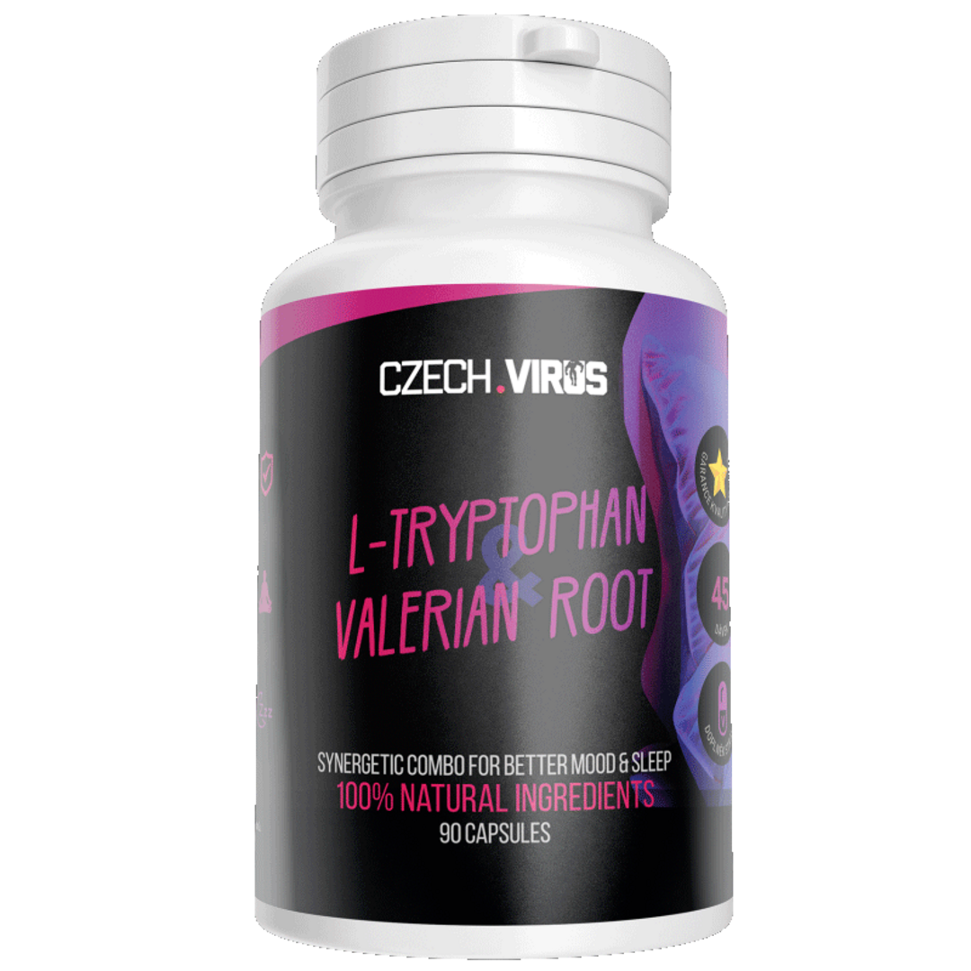 Czech Virus L-Tryptophan & Valerian Root - 90 kapslí Czech Virus