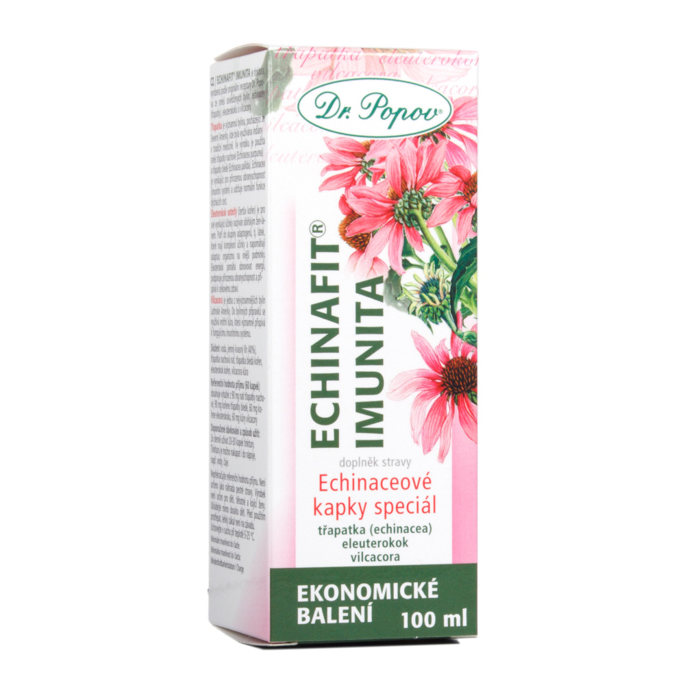Dr. Popov Echinafit Imunita bylinné kapky 100 ml Dr. Popov