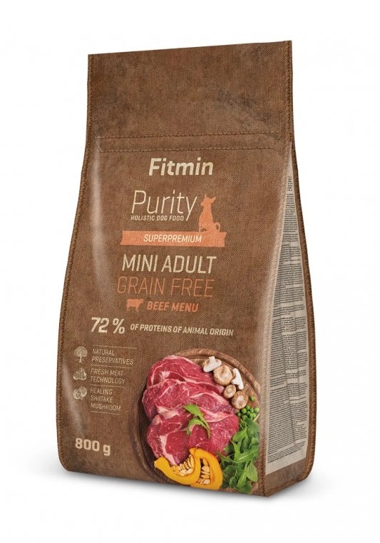 Fitmin Purity Mini Beef Grain Free krmivo pro malé psy 800 g Fitmin