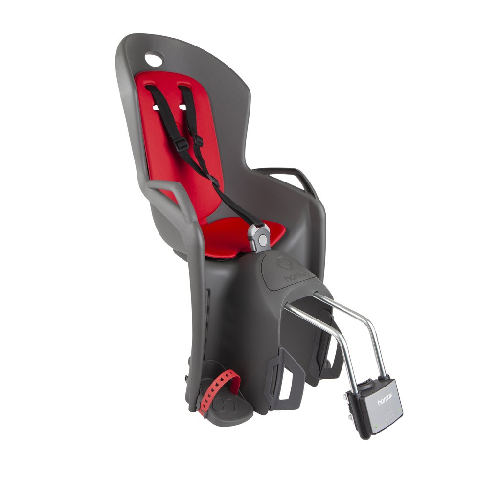 Hamax Cyklosedačka s uzamykatelným zámkem Amiga Grey/Red Hamax