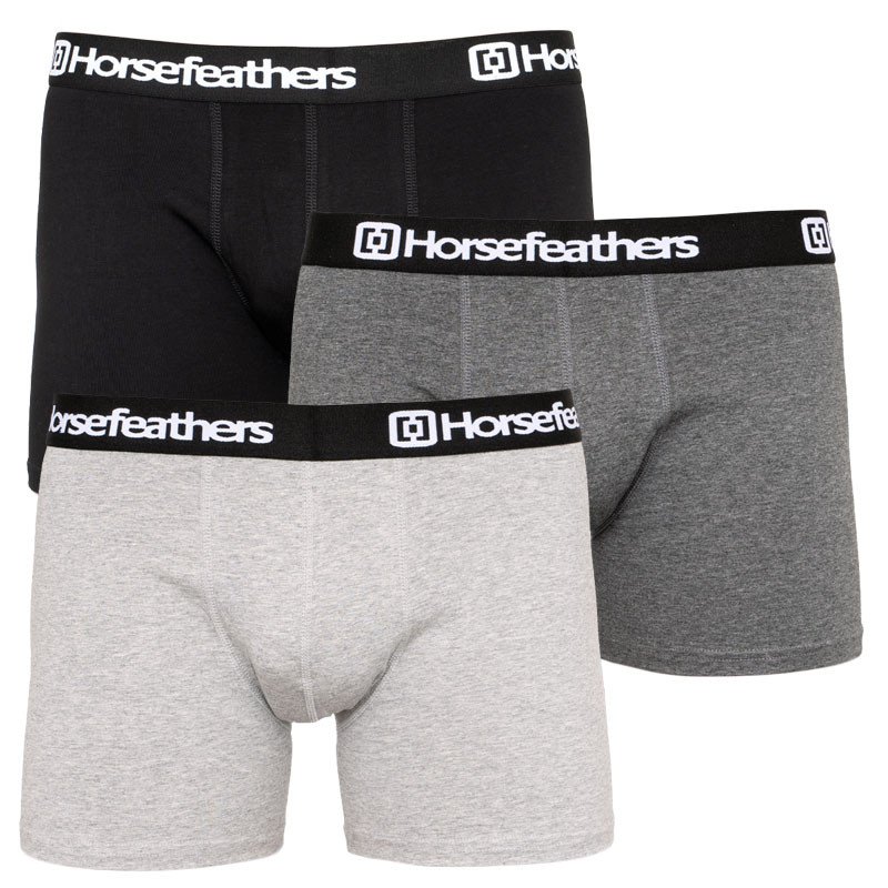 Horsefeathers 3PACK pánské boxerky vícebarevné (AM067D) L Horsefeathers