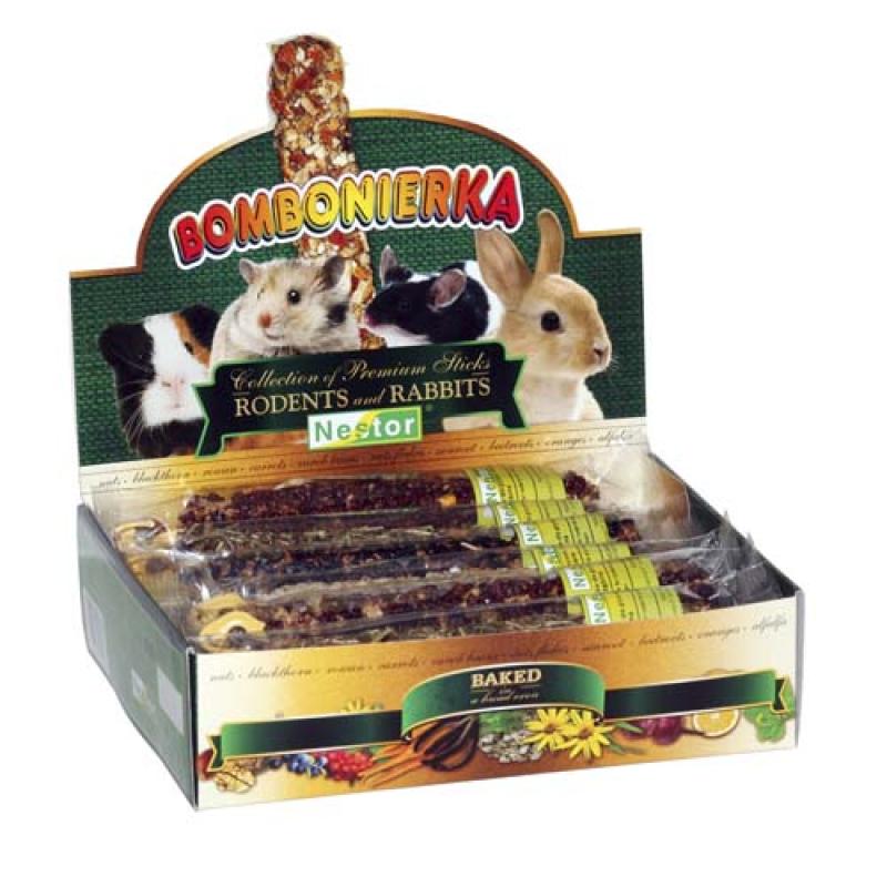 Nestor PREMIUM BONBONIERKA kolekce tyčinek pro hlodavce 1ks 57g Nestor