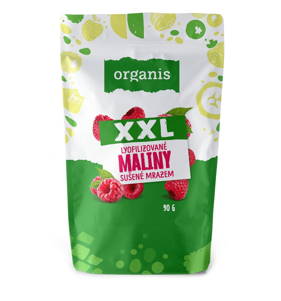 Organis Maliny sušené mrazem XXL 90 g Organis