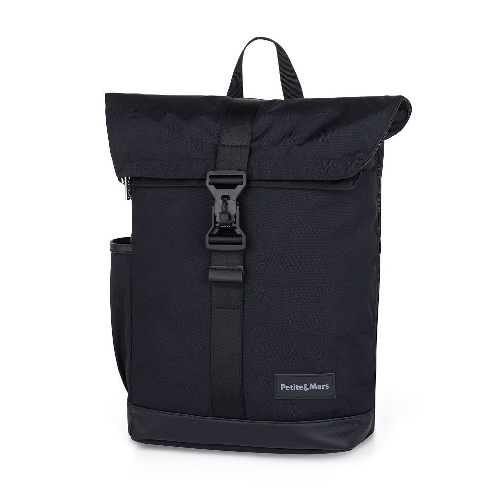 Petite&Mars Batoh přebalovací na kočárek Jackob Absolute Black Petite&Mars
