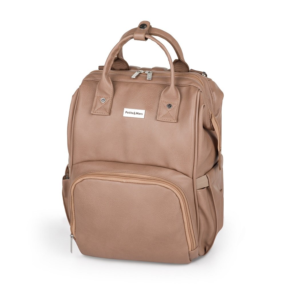 Petite&Mars Batoh přebalovací na kočárek Jasper Camel Beige Petite&Mars