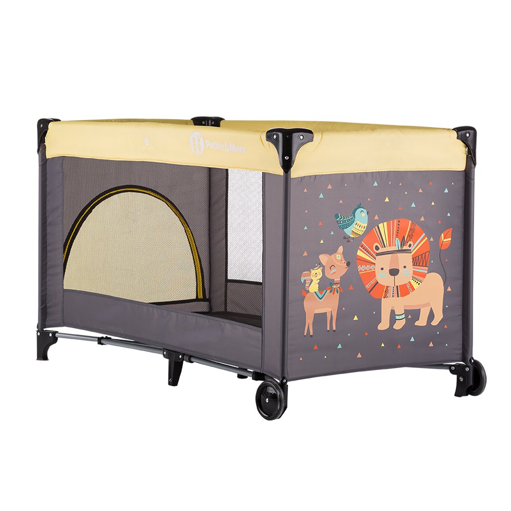 Petite&Mars Postýlka cestovní Koot - Lion Yellow Petite&Mars