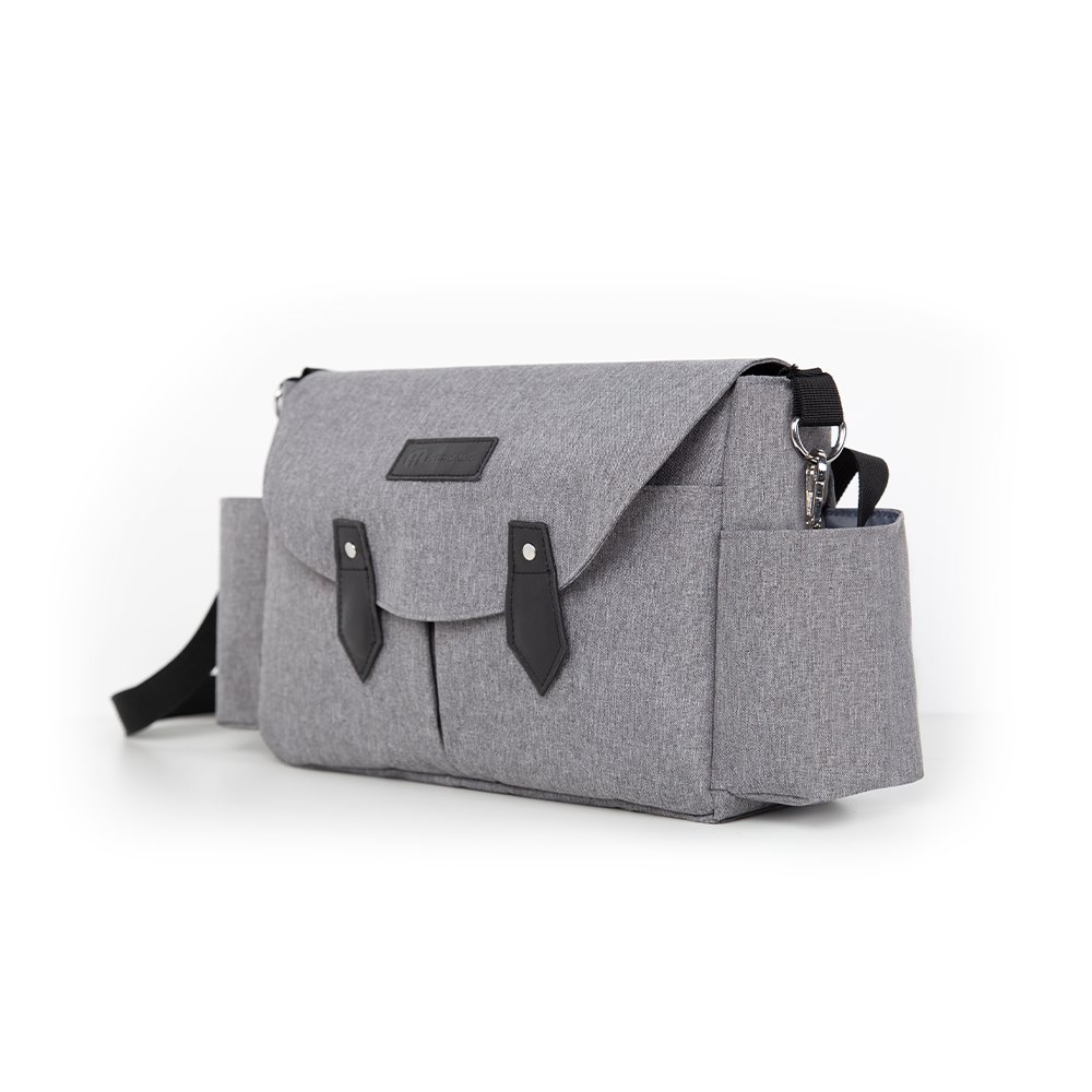 Petite&Mars Taška přebalovací Sara Grey Black Petite&Mars