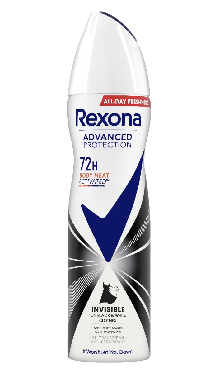 Rexona Invisible Black&White Antiperspirant sprej 150 ml Rexona