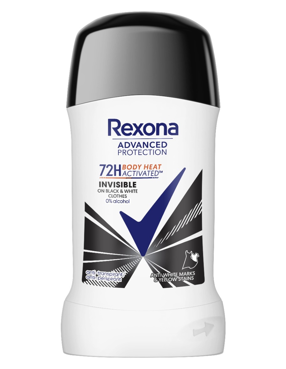 Rexona Invisible Black&White Antiperspirant stick 50 ml Rexona