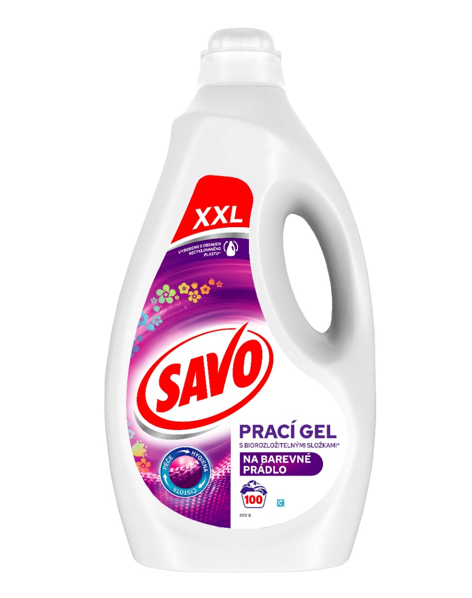 Savo Prací gel na barevné prádlo 5 l Savo