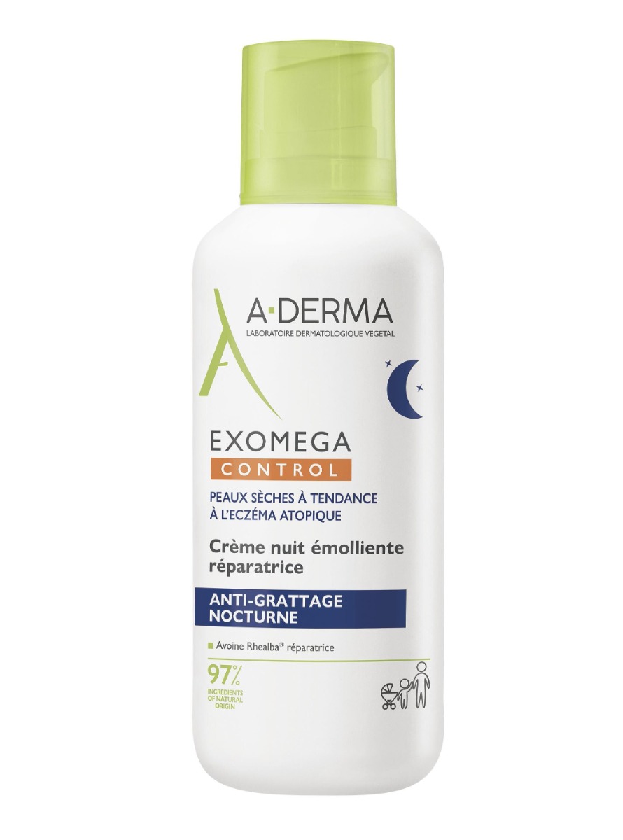 A-Derma Exomega Control Emolienční noční krém 400 ml A-Derma