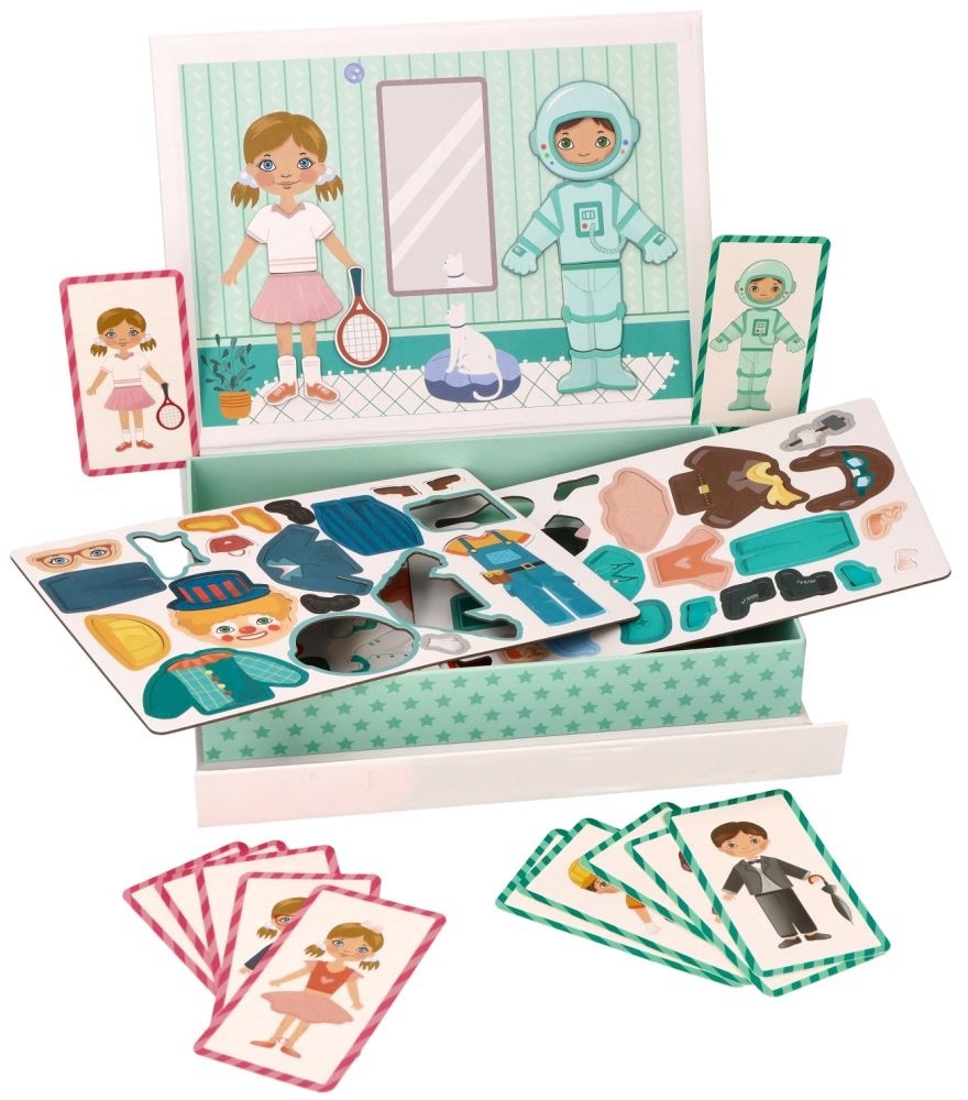 Adam Toys Montesori magnetická vkládačka/puzzle