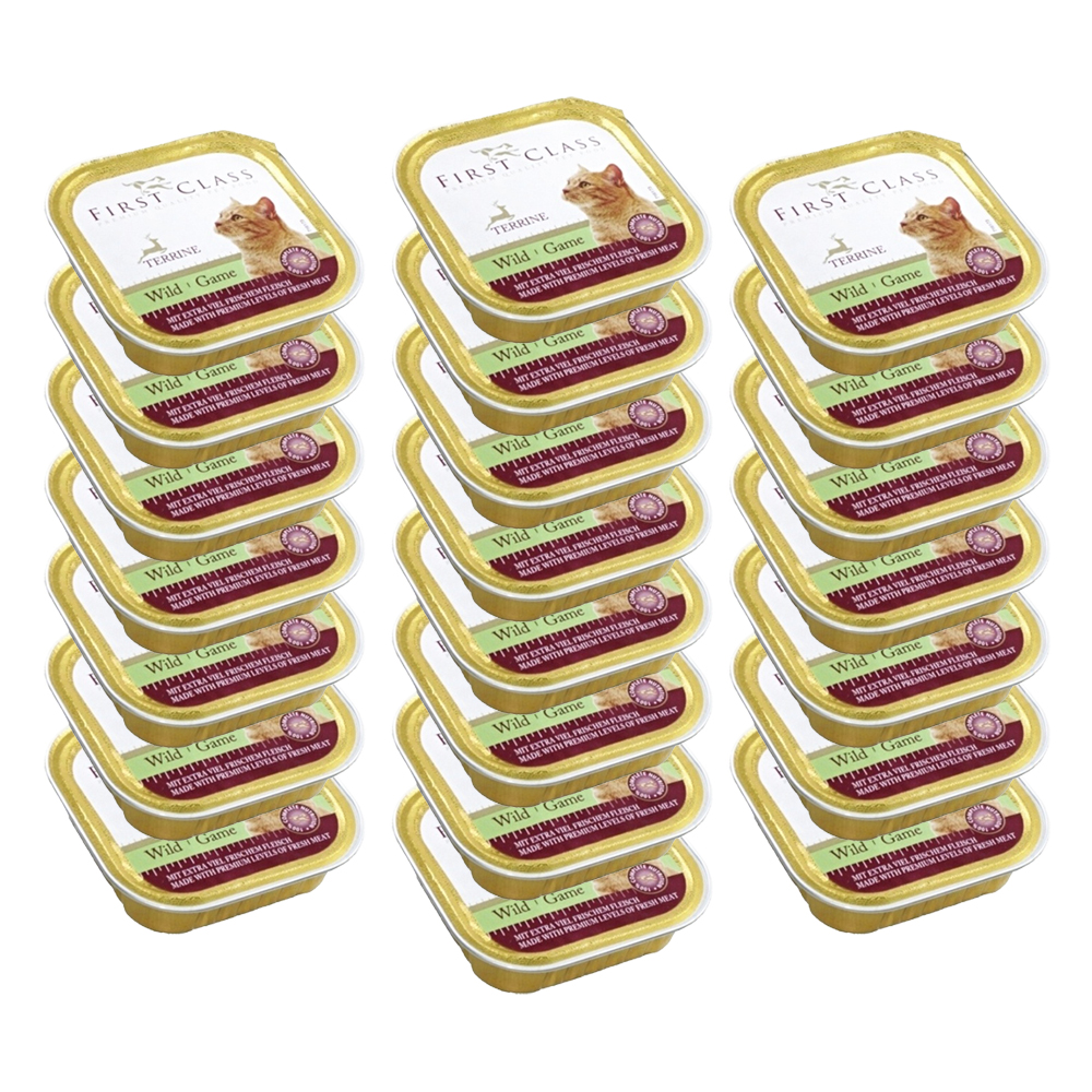 Akinu FIRST CLASS Zvěřinová paštika pro kočky 22 x 100 g Akinu