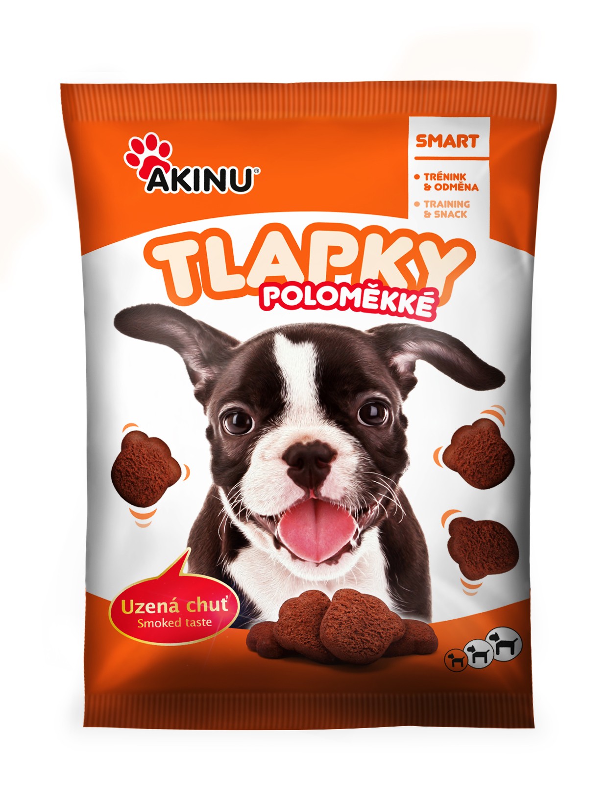 Akinu Poloměkké tlapky pamlsek pro psy 4 x 400 g Akinu