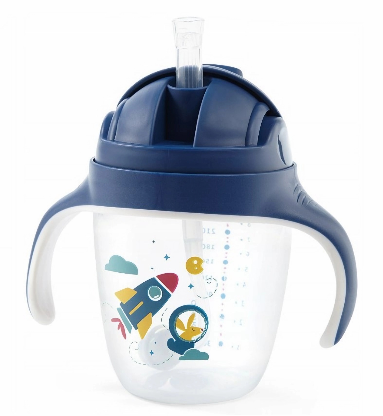 Babyono Nekapající hrneček se zatíženým brčkem
