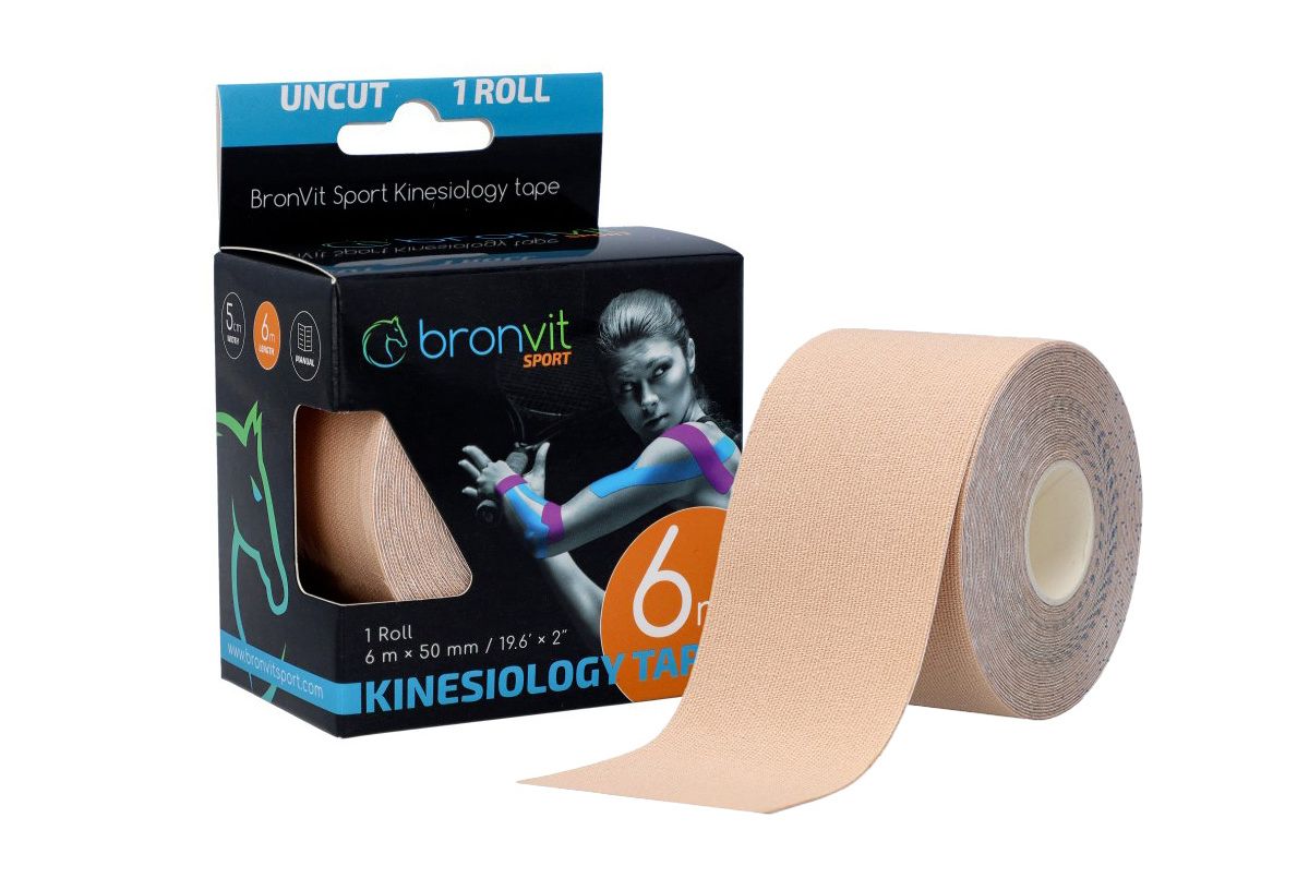 BronVit Sport Kinesio Tape classic 5 cm x 6 m tejpovací páska světle béžová BronVit Sport