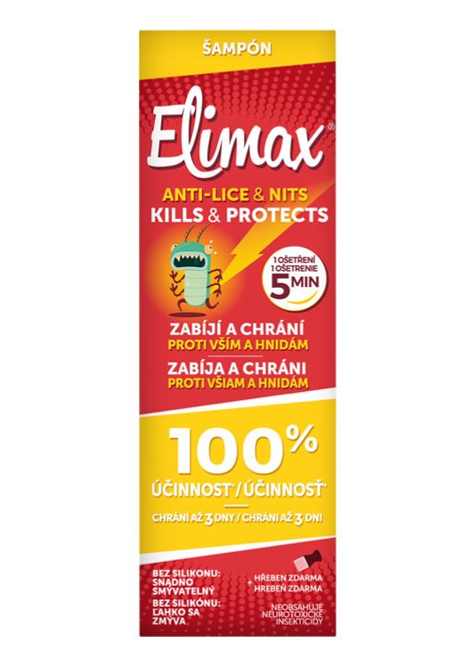 Elimax Šampon proti vším a hnidám 100 ml + hřeben Elimax