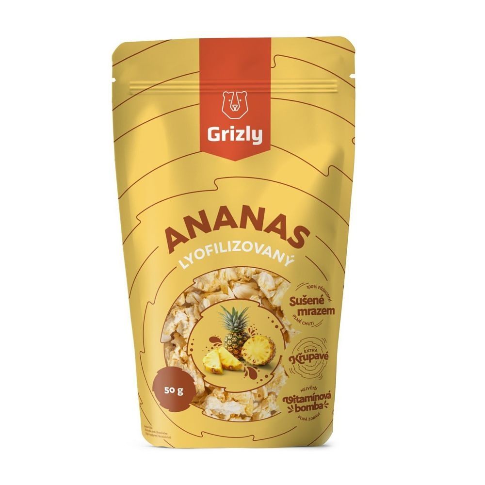 Grizly Ananas lyofilizovaný 50 g Grizly