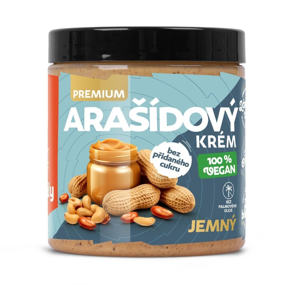 Grizly Arašídový krém jemný premium 250 g Grizly