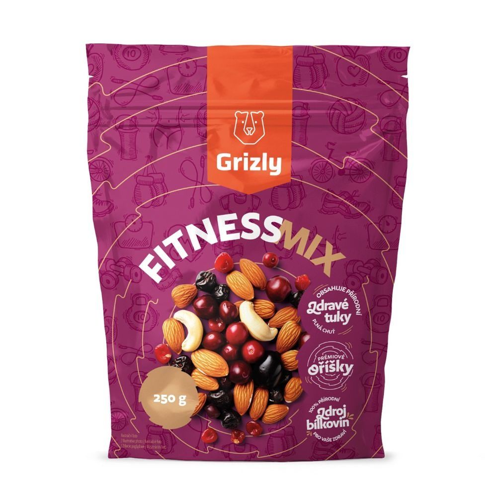 Grizly Fitness mix 250 g Grizly