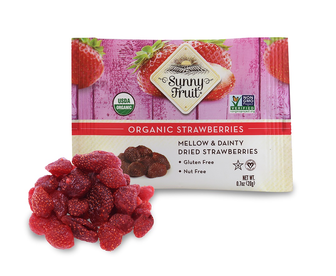 Sunny Fruit BIO Sušené jahody s koncentrátem z jablečné šťávy 20 g Sunny Fruit