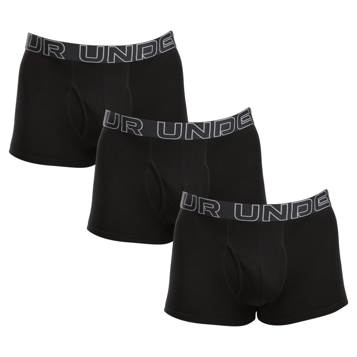 Under Armour 3PACK pánské boxerky černé (1383891 001) 4XL Under Armour