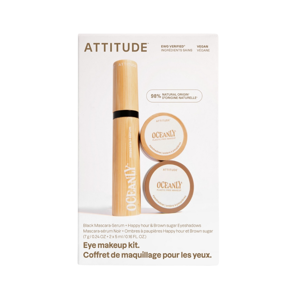 ATTITUDE Oceanly Set na líčení očí Brown 3 ks ATTITUDE
