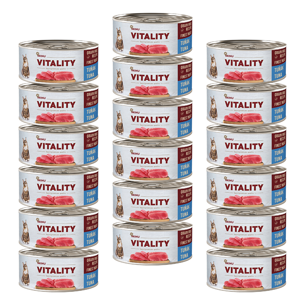 Akinu VITALITY Tuňák konzerva pro kočky 18 x 70 g Akinu