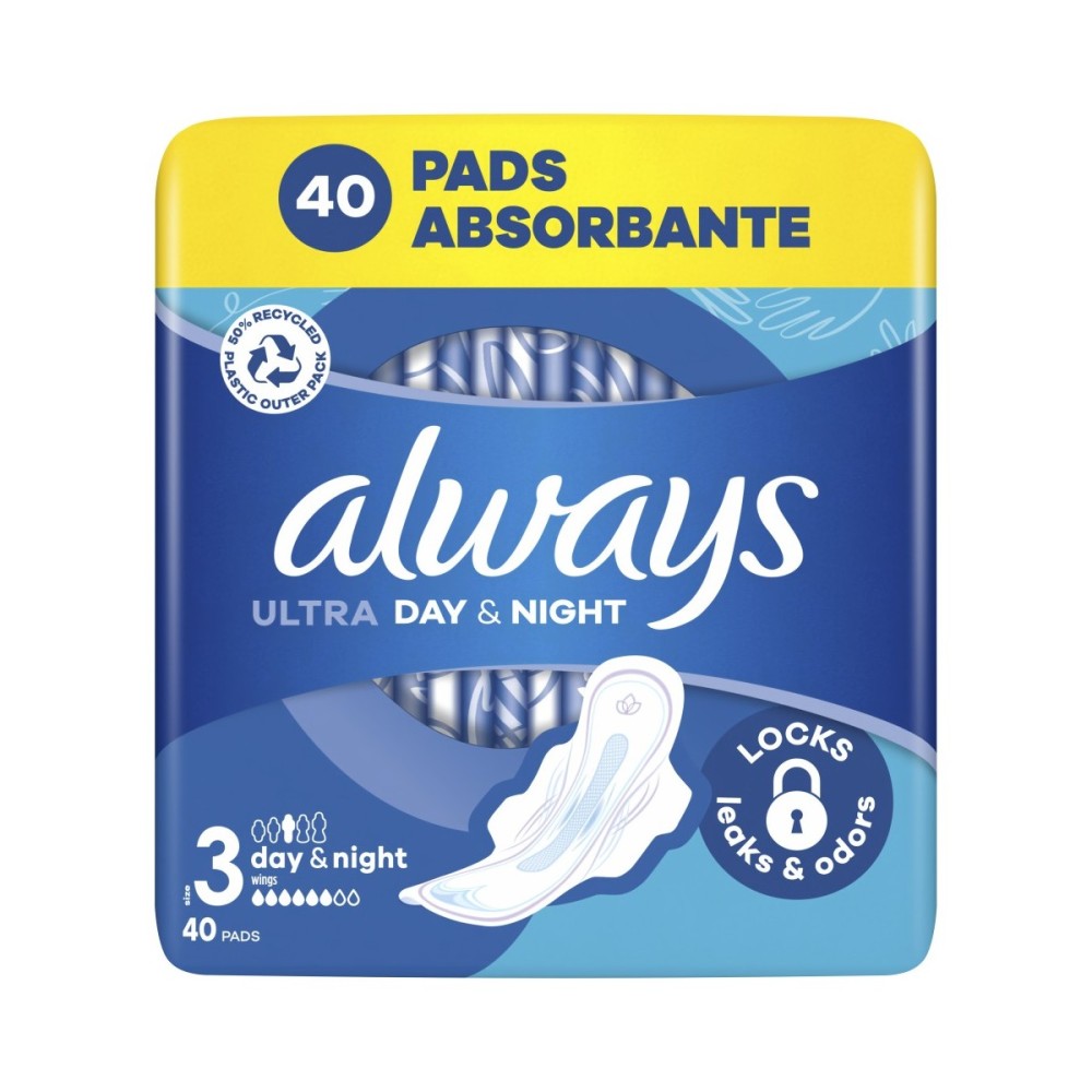 Always Ultra Den a noc hygienické vložky 40 ks Always