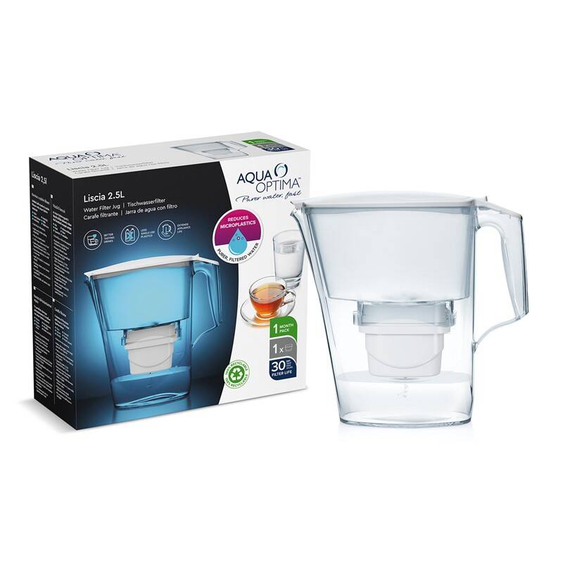 Aqua Optima Filtrační konvice Liscia + 3x filtr EVO1PLUS Aqua Optima