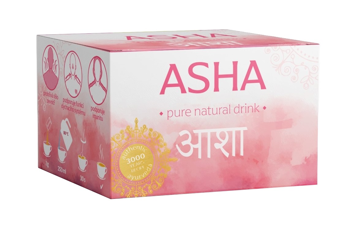 Asha Pure Natural Drink bez cukru 10x2 g Asha