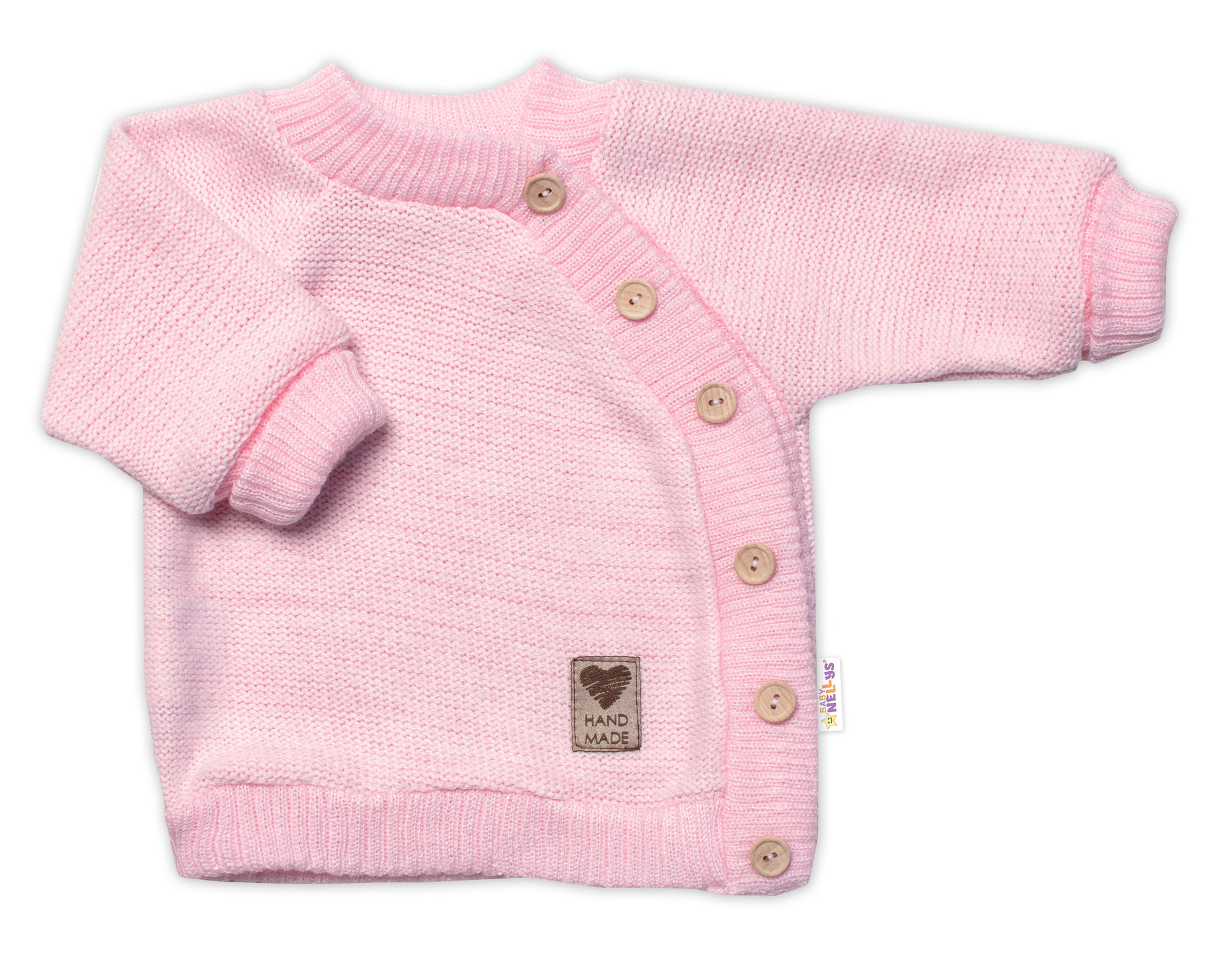 Baby Nellys Dětský pletený svetřík s knoflíčky