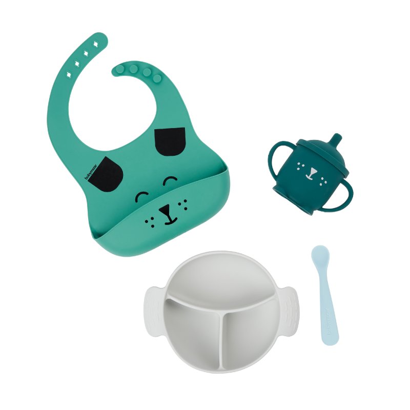 Babymoov silikonová jídelní sada LEARN´ISY KIT Dog Babymoov