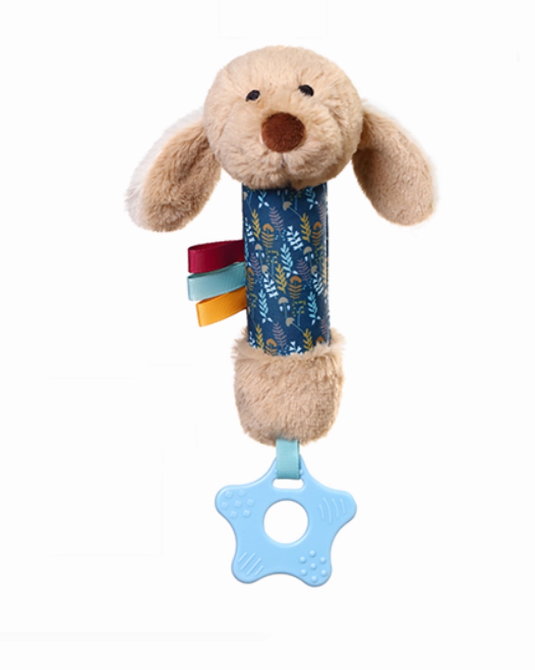 Babyono Plyšová hračka s pískátkem a kousátkem DOG WILLY