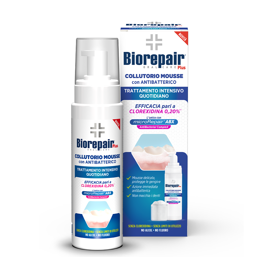 BioRepair Plus intenzivní pěnová ústní voda 200 ml BioRepair