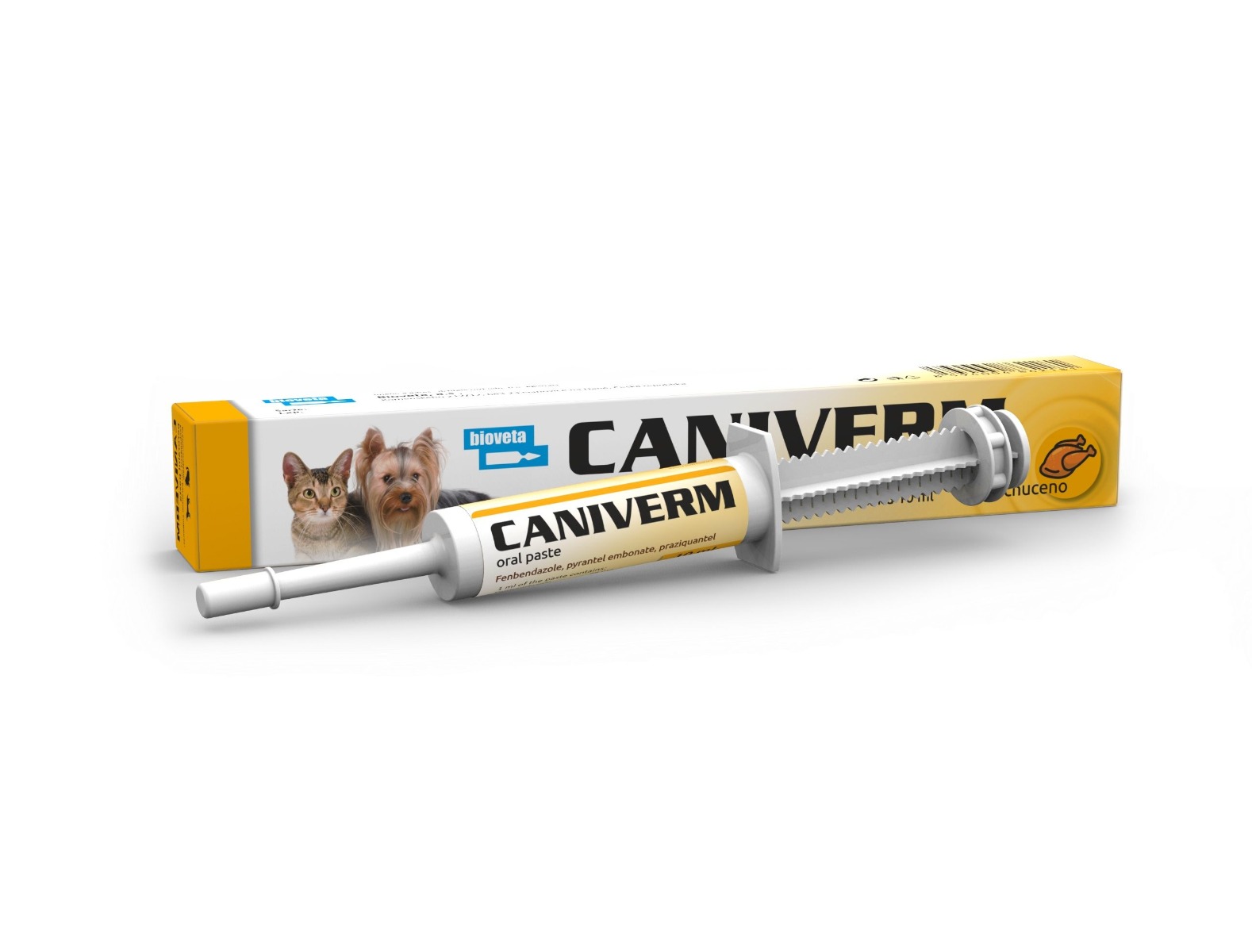 Bioveta Caniverm Perorální pasta pro psy a kočky 10 ml Bioveta